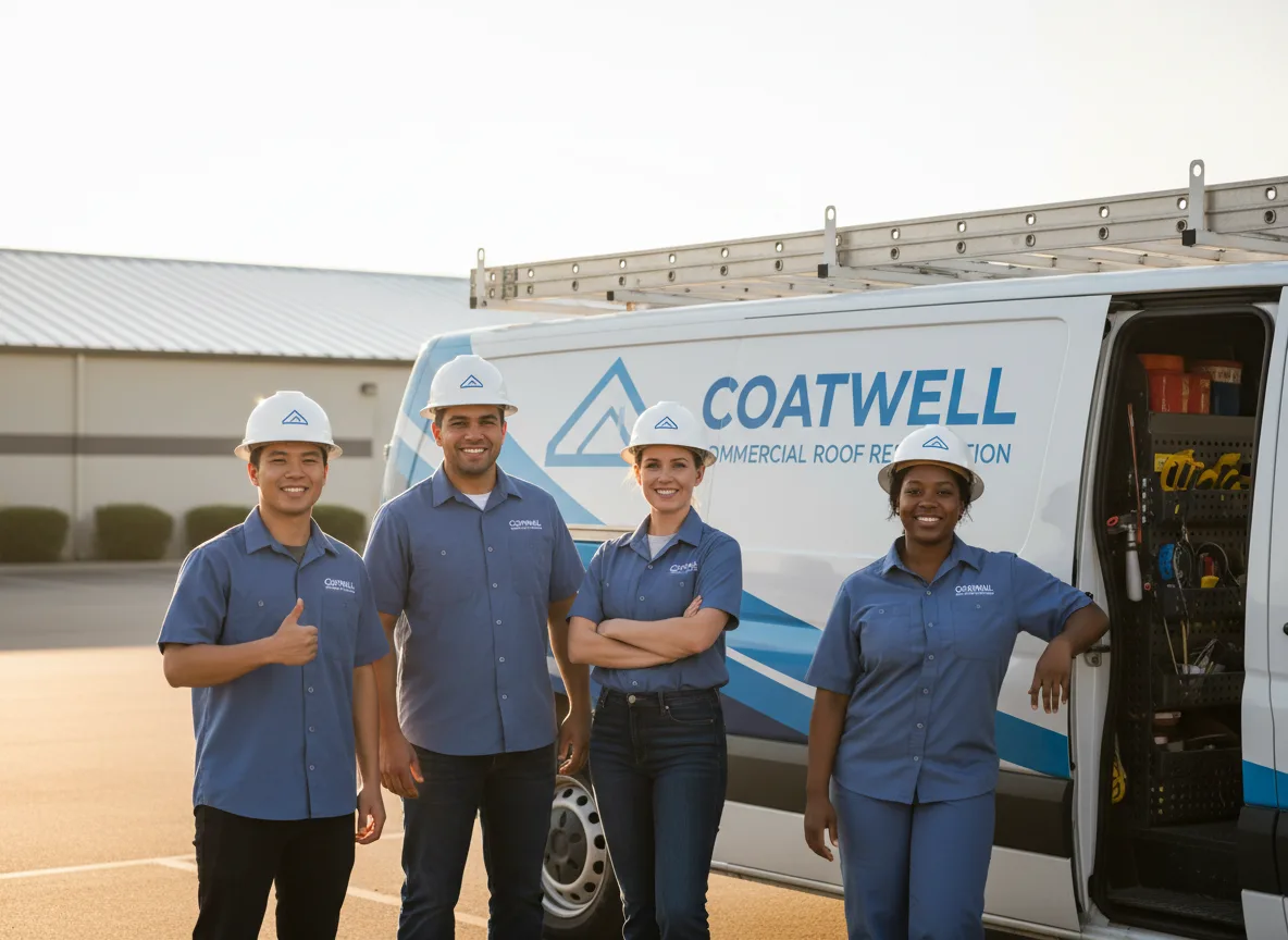 Commercial roof coating company in Downs, IL